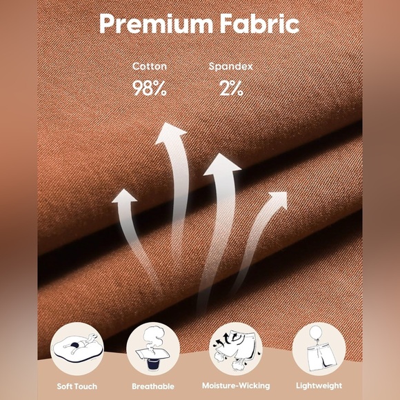 Men's Classic Fit 7" Cotton Casual Shorts Elastic Waistband 36W maamgic - Picture 3 of 16